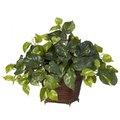 Dare2Decor Pothos with Coiled Rope Planter Silk Plant DA664694